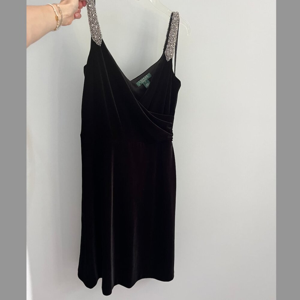 Lauren Ralph Lauren Evening Black Dress, Size 6